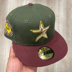 Hat Club Houston Astros 'Fall Tones' New Era fitted hat Cap Size 7 1/4